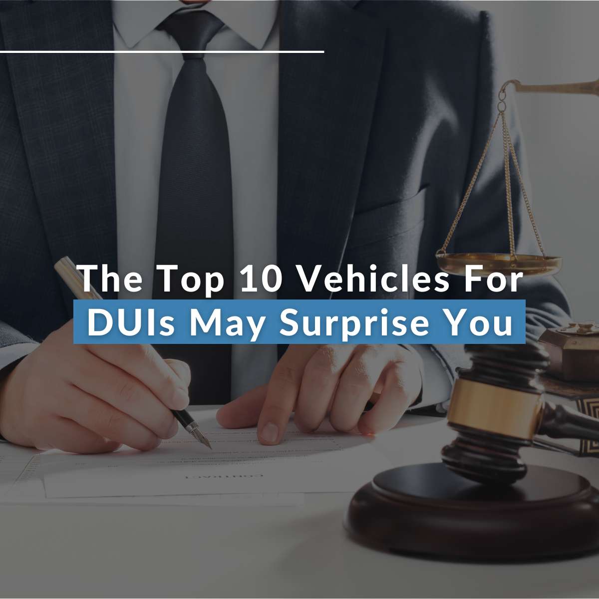 The Top 10 Vehicles For DUIs May Surprise You